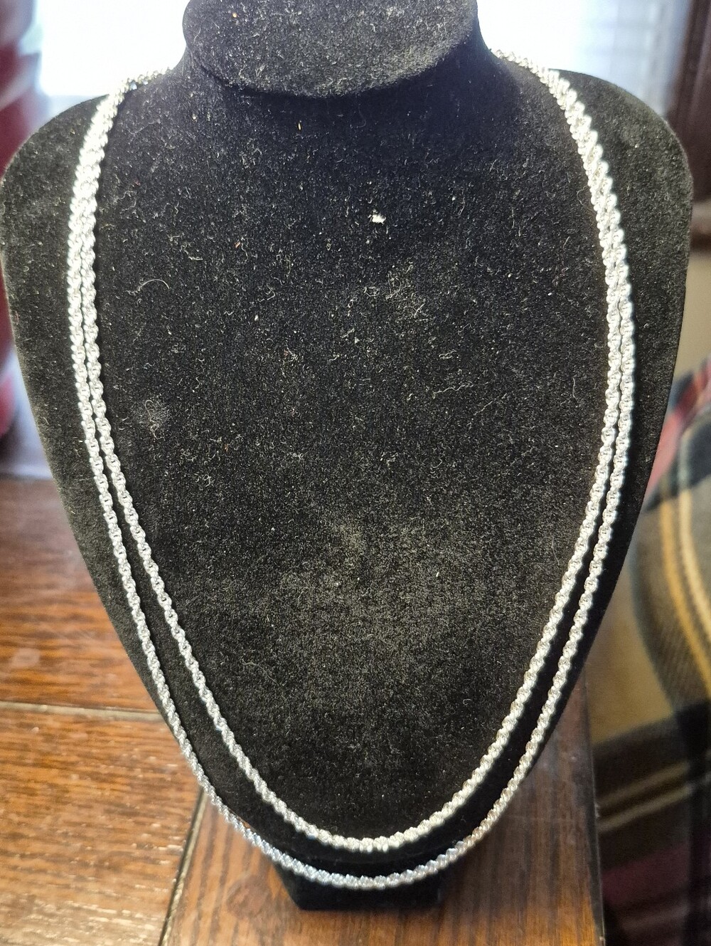 2 SEPERATE NECKLACES They Are Both Made In ITALY 925 Sterling SILVER Rope CHAINS - Picture 6 of 16